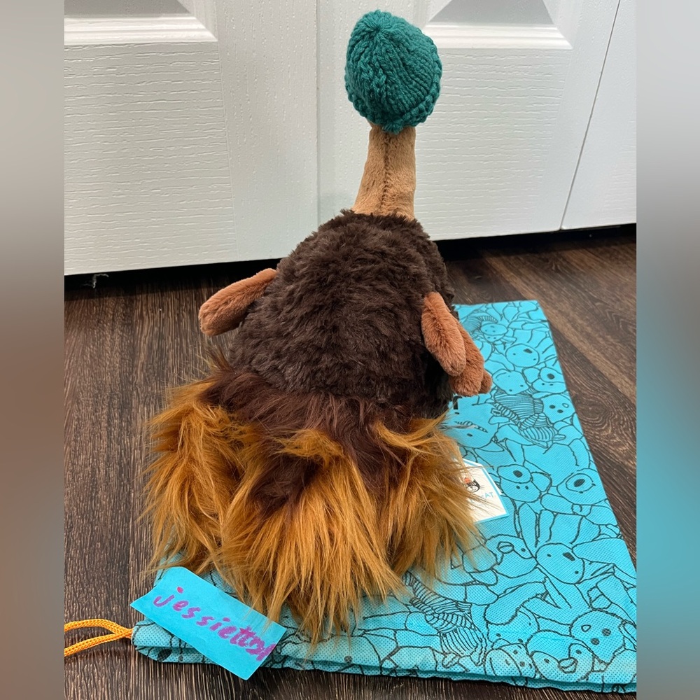 Jellycat Theo Turkey Gift Thanks giving Plush W/dust Bag 100%Authentic NWT US - Picture 4 of 6